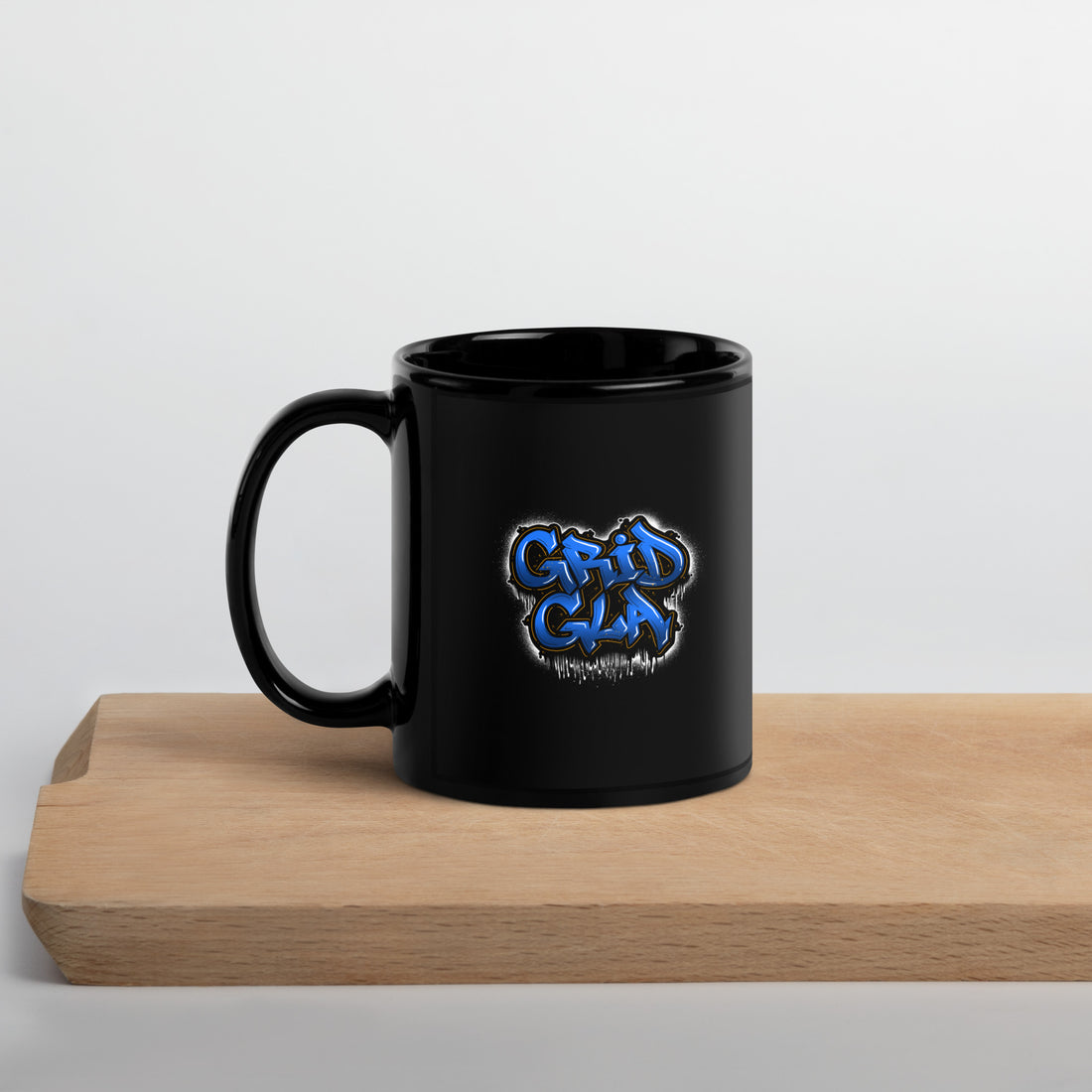 GRID GLA Tag - Black Glossy Mug