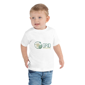 People Power GRID Logo - Toddler Short Sleeve Tee white