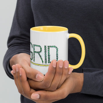 People Power GRID Logo - White Mug with Color Inside