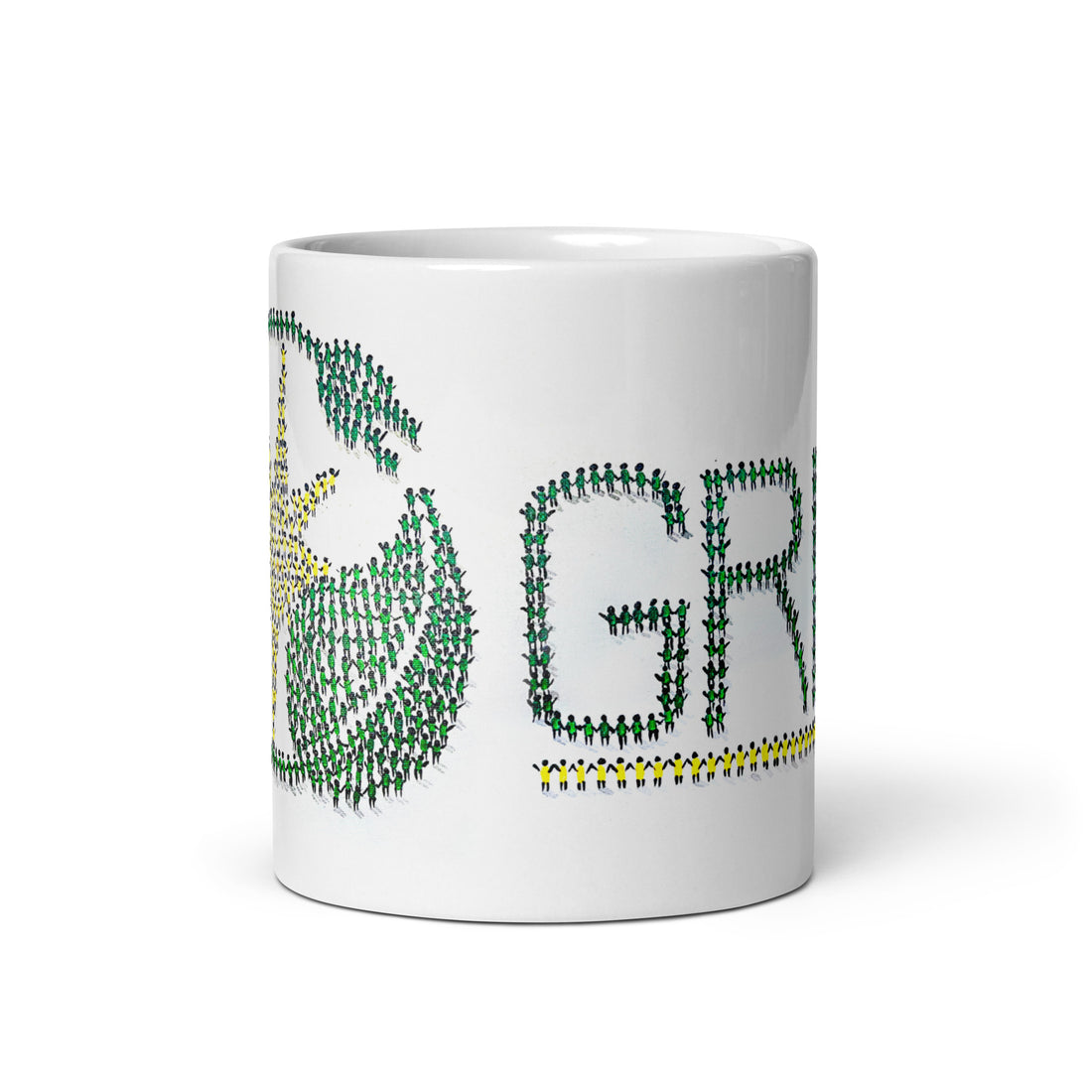 People Power GRID Logo - White glossy mug