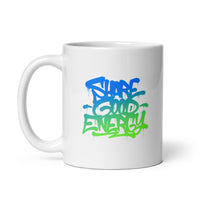 Share Good Energy Drip - White glossy mug