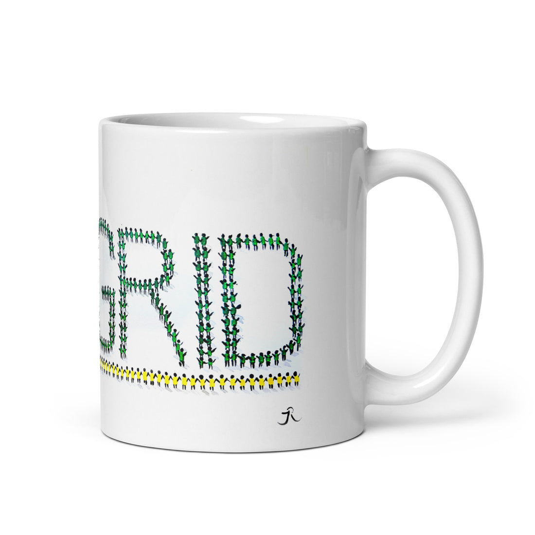 People Power GRID Logo - White glossy mug