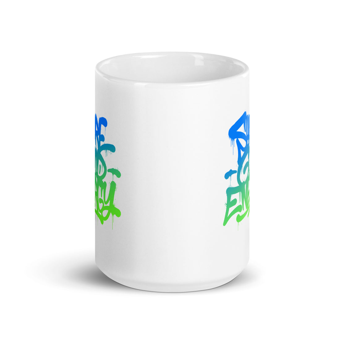 Share Good Energy Drip - White glossy mug