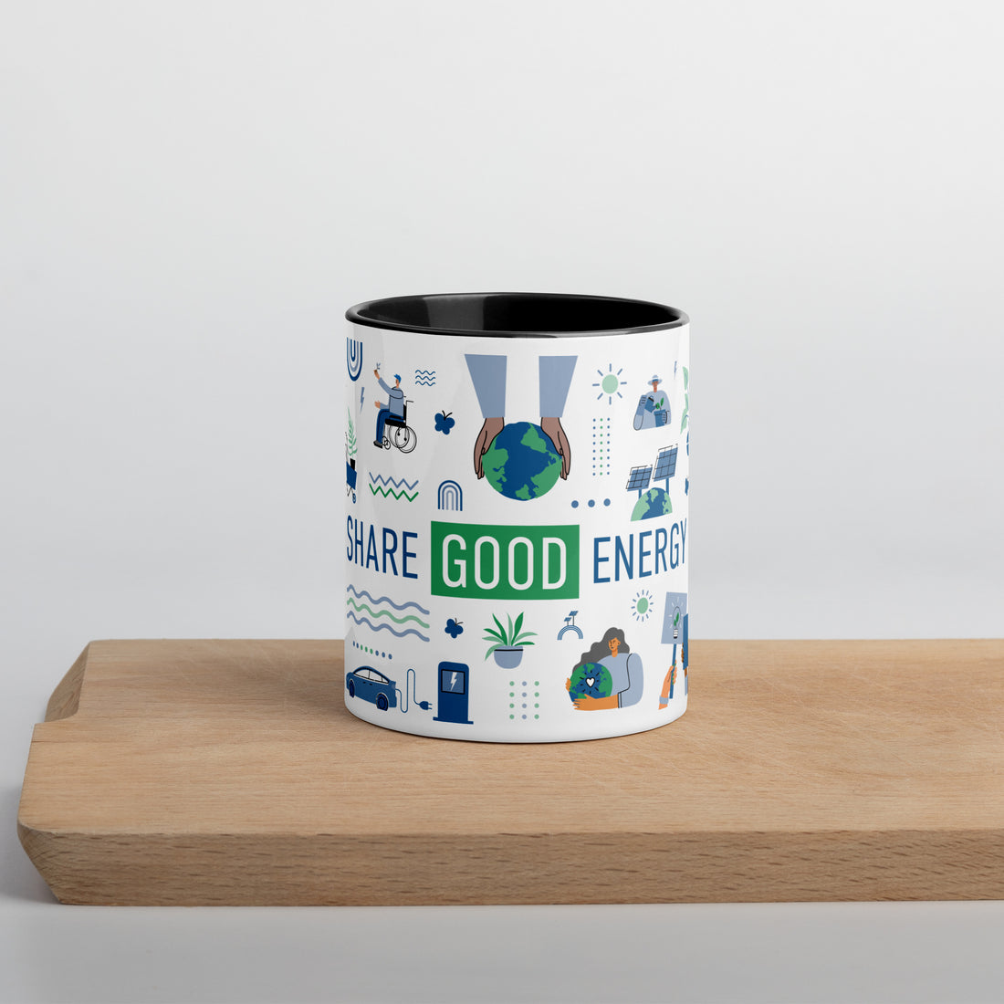 Share Good Energy Classic - White Mug with Color Inside